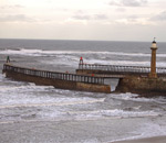 A windy Whitby Harbour